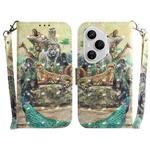For Honor 400 Pro Global 160.8mm 3D Colored Horizontal Flip Leather Phone Case(Zoo)