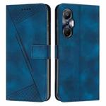 For Infinix Hot 20S Dream Triangle Leather Phone Case with Lanyard(Blue)