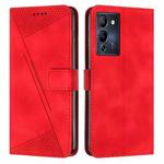 For Infinix Note 12 G96 Dream Triangle Leather Phone Case with Lanyard(Red)