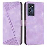 For Infinix Note 12 G96 Dream Triangle Leather Phone Case with Lanyard(Purple)