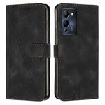 For Infinix Note 12 G96 Dream Triangle Leather Phone Case with Lanyard(Black)