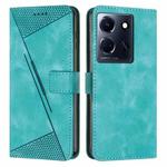For Infinix Note 30 Dream Triangle Leather Phone Case with Lanyard(Green)