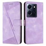 For Infinix Note 30 Dream Triangle Leather Phone Case with Lanyard(Purple)