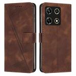 For Infinix Note 30 Pro Dream Triangle Leather Phone Case with Lanyard(Brown)