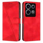 For Infinix Note 30 VIP Dream Triangle Leather Phone Case with Lanyard(Red)