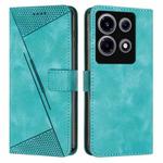 For Infinix Note 30 VIP Dream Triangle Leather Phone Case with Lanyard(Green)