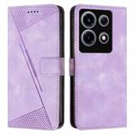 For Infinix Note 30 VIP Dream Triangle Leather Phone Case with Lanyard(Purple)