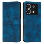 For Infinix Zero 30 5G Dream Triangle Leather Phone Case with Lanyard(Blue)