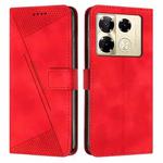 For Infinix Note 40 Pro 4G / 5G Dream Triangle Leather Phone Case with Lanyard(Red)