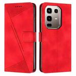 For Infinix Note 50 4G / 50 Pro 4G Dream Triangle Leather Phone Case with Lanyard(Red)