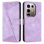 For Infinix Note 50 4G / 50 Pro 4G Dream Triangle Leather Phone Case with Lanyard(Purple)