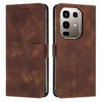 For Infinix Note 50 4G / 50 Pro 4G Dream Triangle Leather Phone Case with Lanyard(Brown)