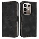 For Infinix Note 50 4G / 50 Pro 4G Dream Triangle Leather Phone Case with Lanyard(Black)