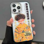 For iPhone 14 Pro Max Engraved Colorful Cartoon Phone Case(Trendy Boy)