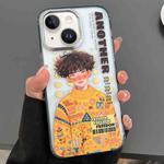 For iPhone 13 Engraved Colorful Cartoon Phone Case(Trendy Boy)