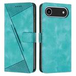 For iPhone 17 Air Dream Triangle Leather Phone Case with Lanyard(Green)