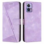 For Motorola Edge 30 Lite / 30 Neo Dream Triangle Leather Phone Case with Lanyard(Purple)