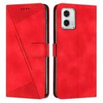 For Motorola Moto G 5G 2023 Dream Triangle Leather Phone Case with Lanyard(Red)