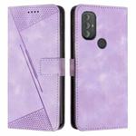 For Motorola Moto G Play 2023 / G Power 2022 Dream Triangle Leather Phone Case with Lanyard(Purple)