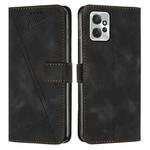 For Motorola Moto G Power 2023 Dream Triangle Leather Phone Case with Lanyard(Black)