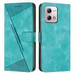 For Motorola Moto G Stylus 5G 2023 Dream Triangle Leather Phone Case with Lanyard(Green)