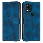 For Motorola Moto G Stylus 5G 2021 Dream Triangle Leather Phone Case with Lanyard(Blue)