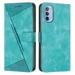 For Motorola Moto G Stylus 4G 2022 Dream Triangle Leather Phone Case with Lanyard(Green)