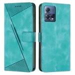 For Motorola Moto S30 Pro / Edge 30 Fusion Dream Triangle Leather Phone Case with Lanyard(Green)