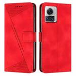 For Motorola Moto X30 Pro / Edge 30 Ultra Dream Triangle Leather Phone Case with Lanyard(Red)