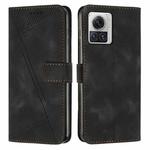 For Motorola Moto X30 Pro / Edge 30 Ultra Dream Triangle Leather Phone Case with Lanyard(Black)