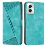 For Motorola Moto G Power 5G 2024 Dream Triangle Leather Phone Case with Lanyard(Green)