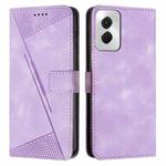 For Motorola Moto G Power 5G 2024 Dream Triangle Leather Phone Case with Lanyard(Purple)