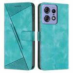 For Motorola Edge 50 Ultra Dream Triangle Leather Phone Case with Lanyard(Green)