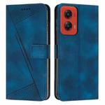 For Motorola Moto G Stylus 5G 2024 Dream Triangle Leather Phone Case with Lanyard(Blue)