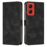 For Motorola Moto G Stylus 5G 2024 Dream Triangle Leather Phone Case with Lanyard(Black)