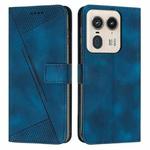 For Motorola Moto X50 Ultra Dream Triangle Leather Phone Case with Lanyard(Blue)