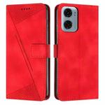 For Motorola Moto G05 Dream Triangle Leather Phone Case with Lanyard(Red)