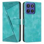 For Motorola Edge 60 Fusion Dream Triangle Leather Phone Case with Lanyard(Green)