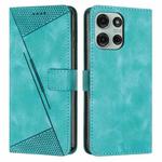 For Motorola Moto G86 5G Dream Triangle Leather Phone Case with Lanyard(Green)