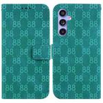 For Samsung Galaxy S23 FE 5G Double 8-shaped Embossed Leather Phone Case(Green)