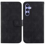 For Samsung Galaxy S23 FE 5G Double 8-shaped Embossed Leather Phone Case(Black)