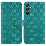 For Samsung Galaxy A24 4G Double 8-shaped Embossed Leather Phone Case(Green)