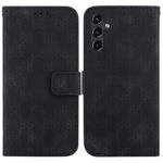 For Samsung Galaxy A14 5G Double 8-shaped Embossed Leather Phone Case(Black)