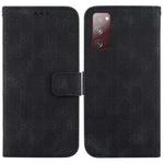 For Samsung Galaxy S20 FE 4G / 5G Double 8-shaped Embossed Leather Phone Case(Black)