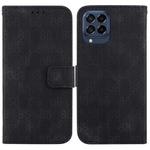 For Samsung Galaxy M33 5G Double 8-shaped Embossed Leather Phone Case(Black)