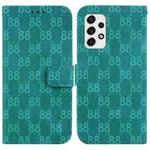 For Samsung Galaxy A53 5G Double 8-shaped Embossed Leather Phone Case(Green)