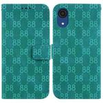 For Samsung Galaxy A03 Core Double 8-shaped Embossed Leather Phone Case(Green)