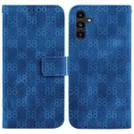 For Samsung Galaxy A13 5G Double 8-shaped Embossed Leather Phone Case(Blue)