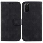 For Samsung Galaxy S20 Double 8-shaped Embossed Leather Phone Case(Black)