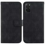 For Samsung Galaxy S20+ Double 8-shaped Embossed Leather Phone Case(Black)